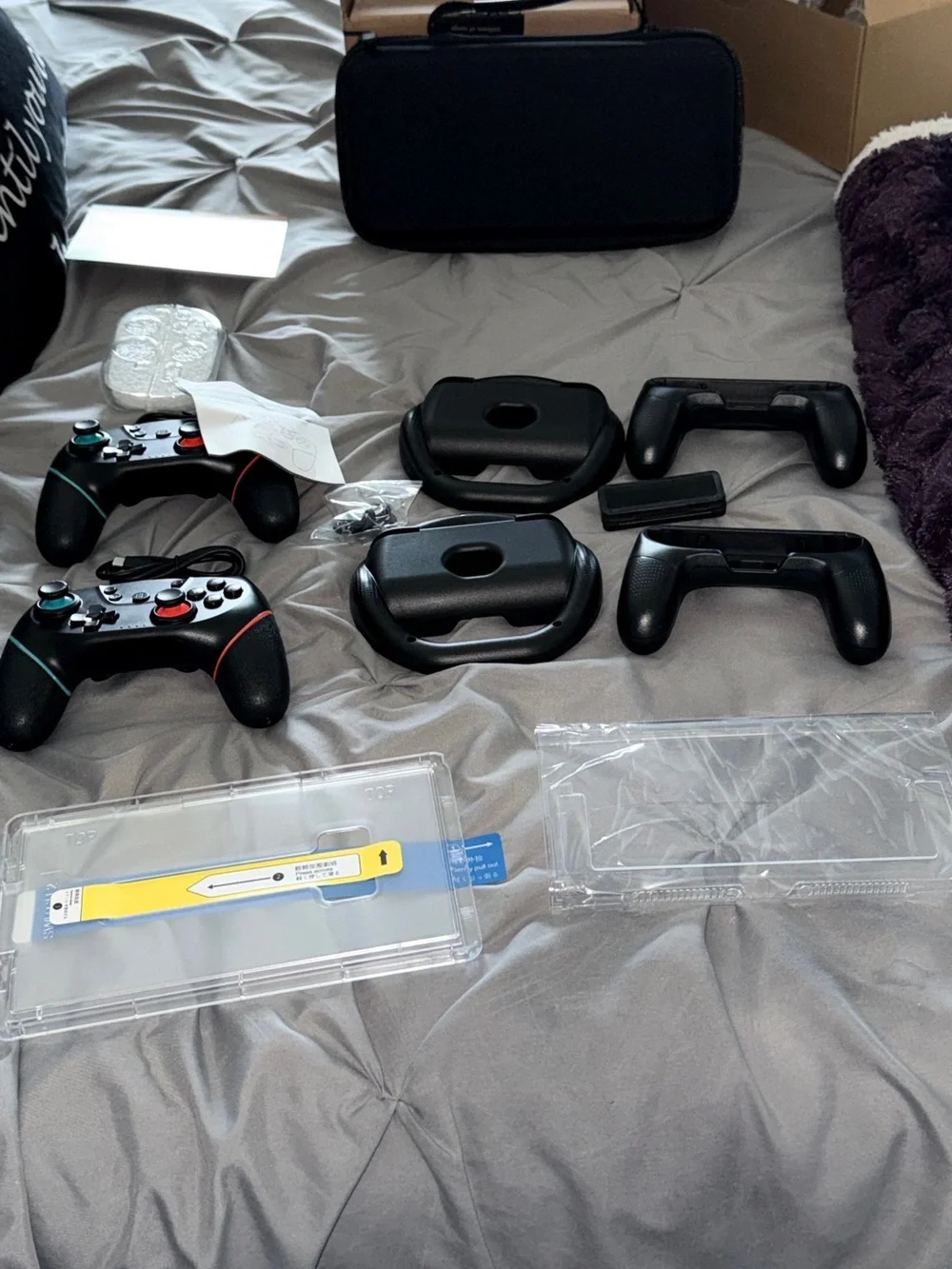 Nintendo Switch 2  Wireless Game Controller Set - Black with Red & Blue Accents